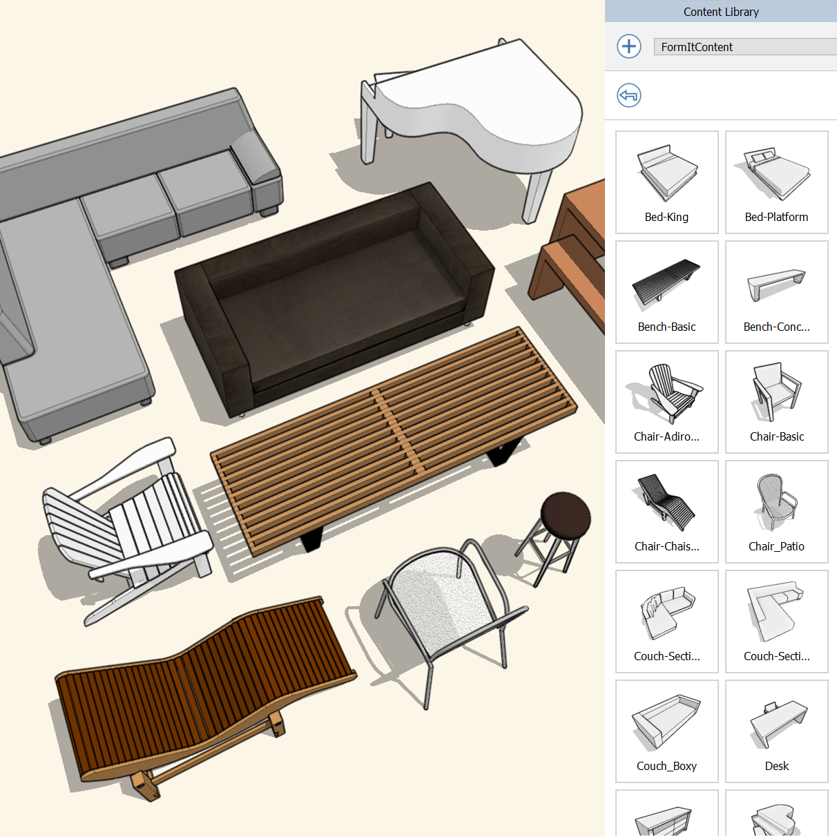 Content Library! Autodesk FormIt